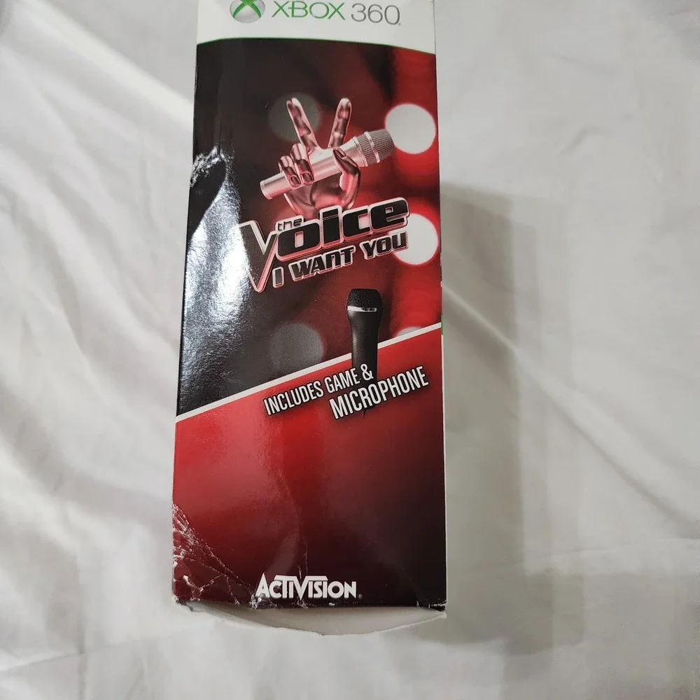 The Voice:‎ I Want You (XBOX 360) Case, Microphone & Disc Free Fast Shipping
